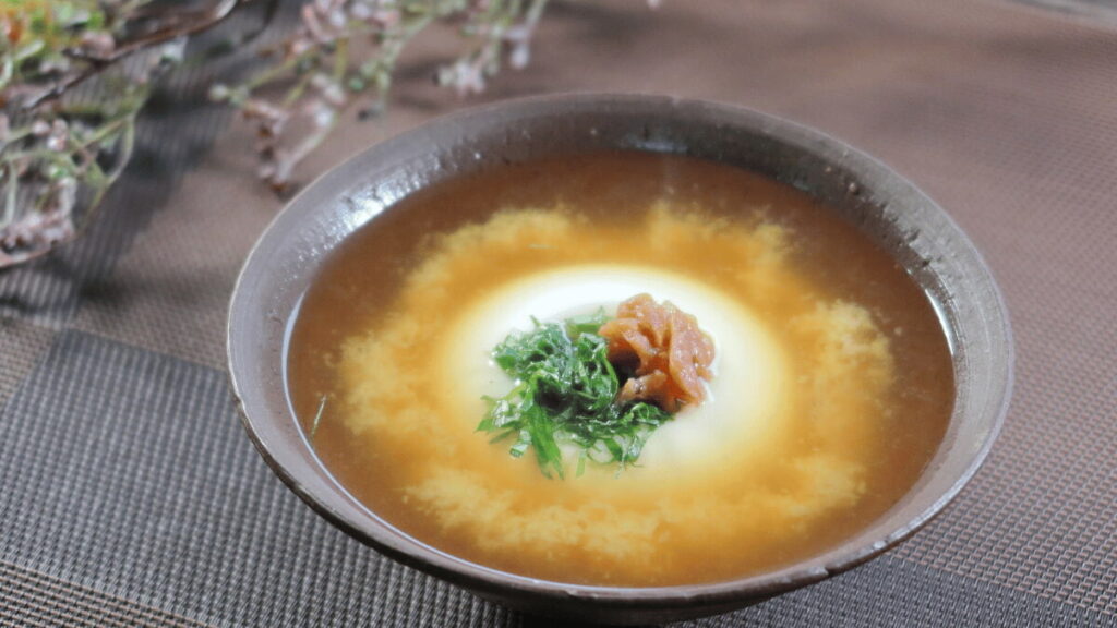豆腐が主役のスープ完成画像