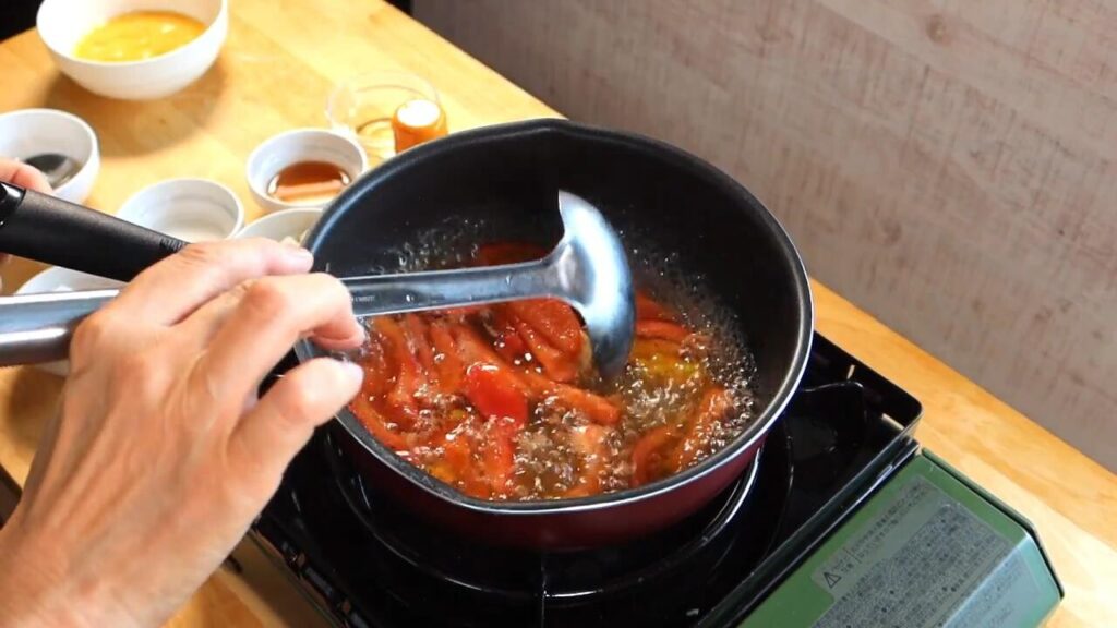 スープを煮ている画像
