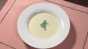 新玉ねぎの真っ白ポタージュスープの画像